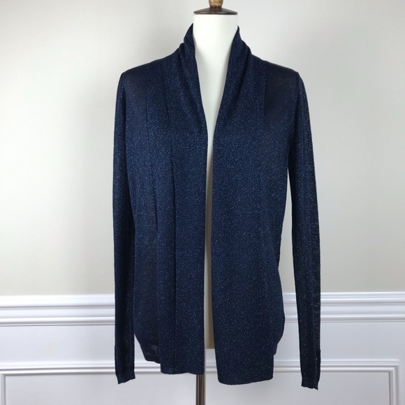 The Limited | Navy Blue Sparkly Cardigan - Picture 2 of 7